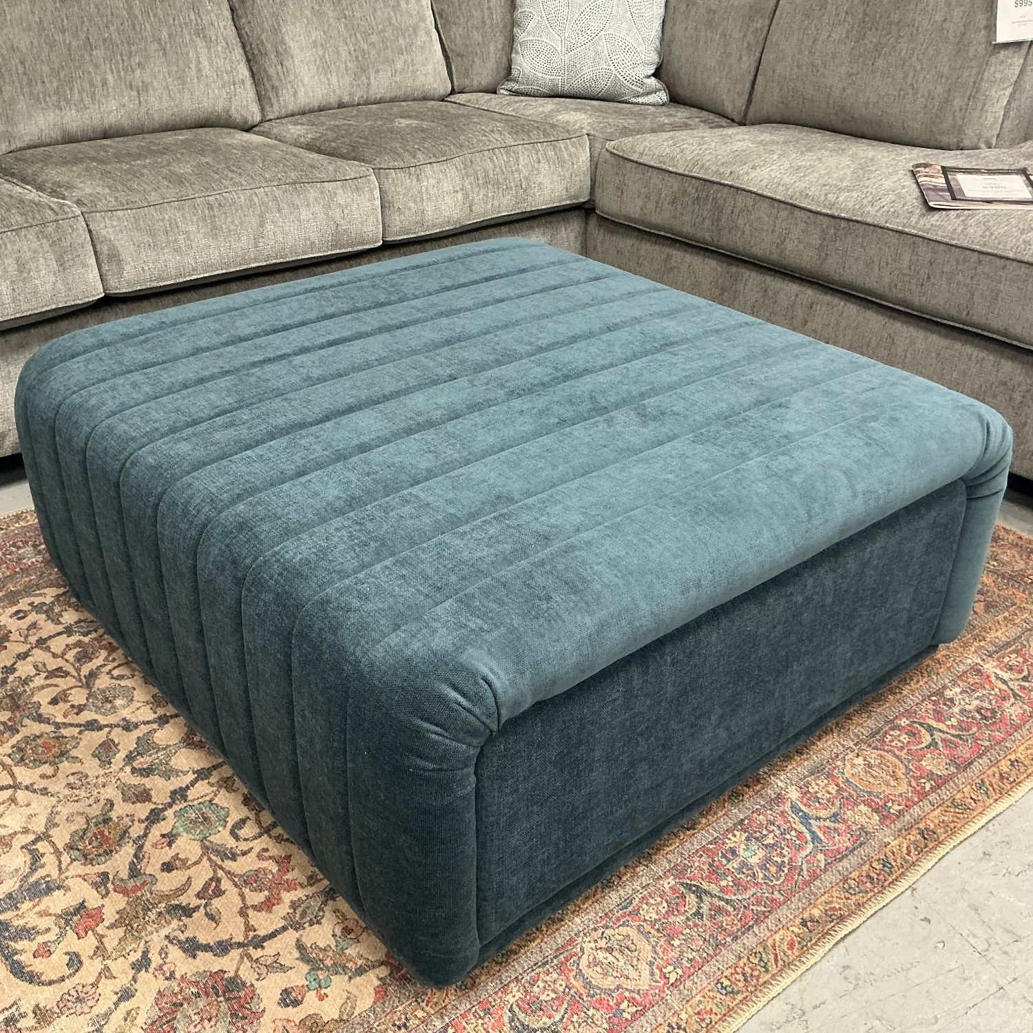 ARTICLE - Sefto Ottoman (Saltwater Blue) | 🚛 WHITE GLOVE DELIVERY