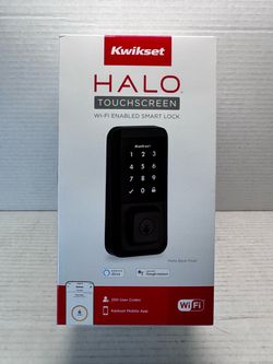 Kwikset HALO Touchscreen Wi-Fi Enabled Smart Lock - Matte Black - Brand New