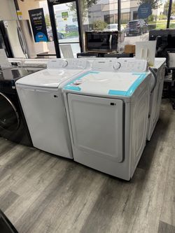 SAMSUNG TOP LOAS WASHER & 220 VOLT ELECTRIC DRYER SET 🔌