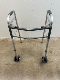 Medical Deluxe Two Button Folding Walker
