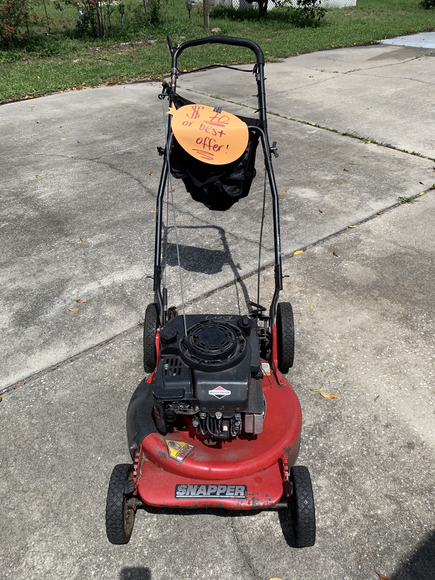 Snapper Push Lawn Mower Briggs & Stratton Series