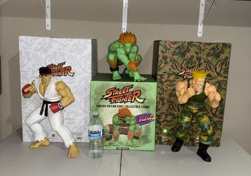 Ron English Popaganda Collectible Street Fighter Figures 