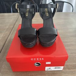 Black Sandal Wedges 