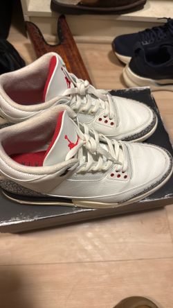 Jordan retro 3 white cement reimagined size 10.5