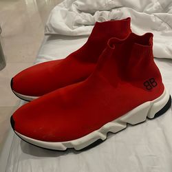 Red Balenciaga  Sock Shoes