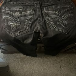 Rock Revival Jeans Black Men Size 29/29