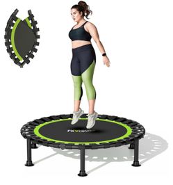 NEW ZCMHAXJ Foldable Trampoline 48" Rebounder Trampoline for 440lbs Capacity Indoor Fitness Workout Exercise Equipment