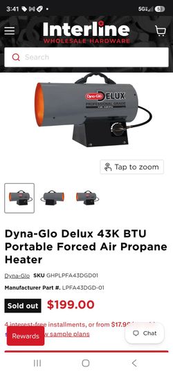 Dyna Glo Delux Portable Air Heater