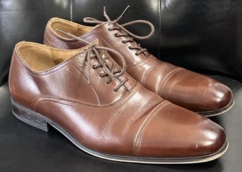 Florsheim Memory Foam Brown Leather Oxfords Shoes Men's Size 9 D