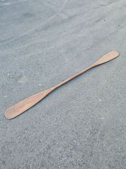 Vintage 8ft Wooden Double Paddle