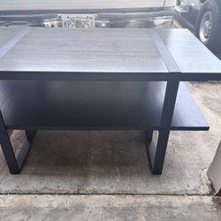Dark grey wooden table