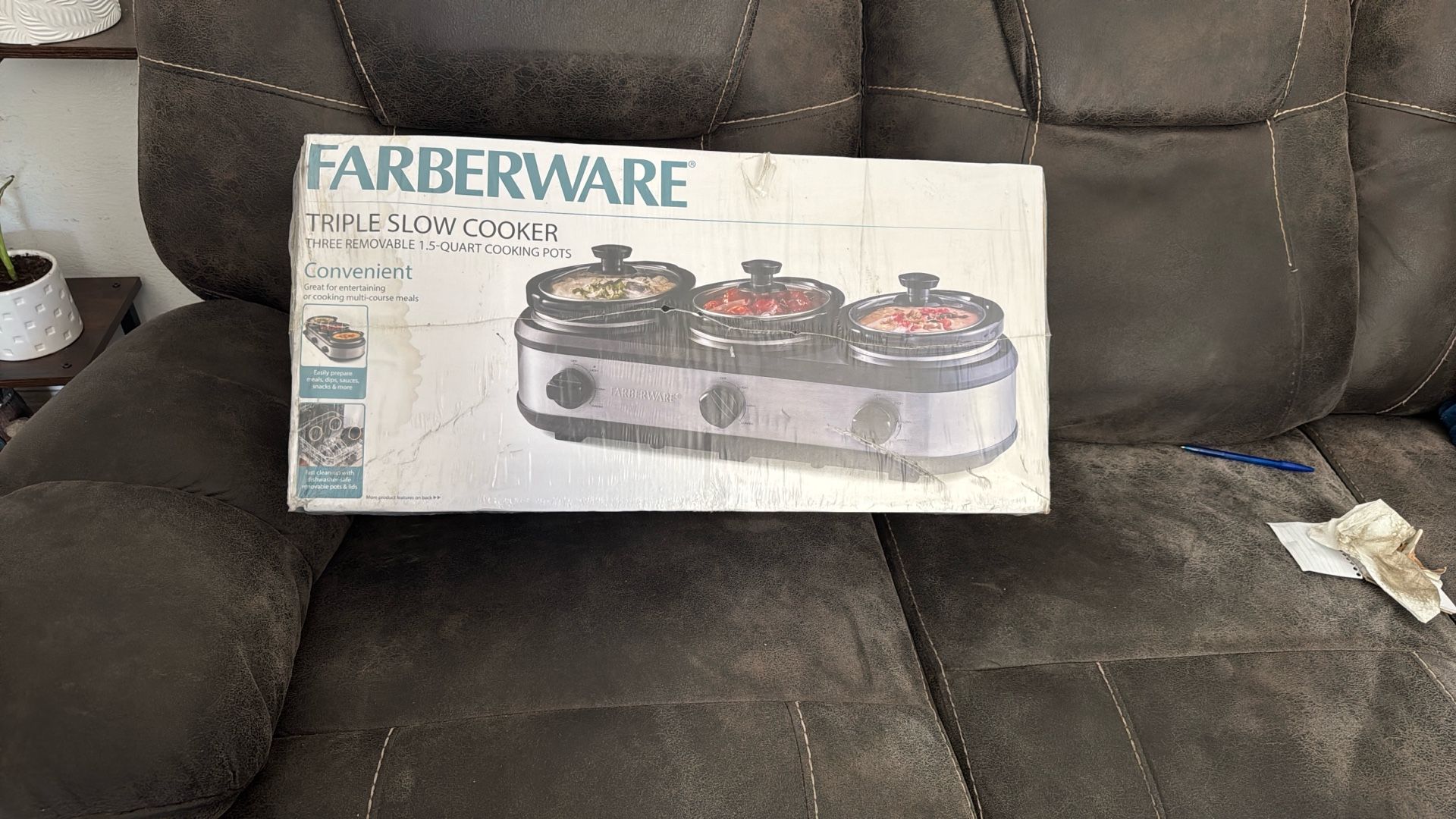 Farberware Triple Slow Cooker 1.5 Quart