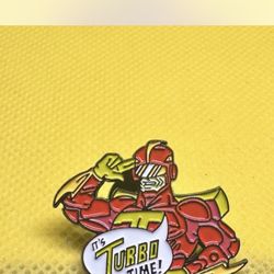 90's Retro Turboman lapel fitted cap SnapBack pin