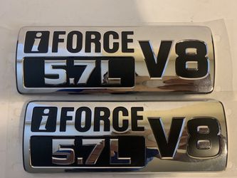 TOYOTA TUNDRA iFORCE 5.7L V8 EMBLEMS 14-20 FRONT DOOR BADGES sign symbol logo