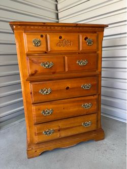 Grandmother’s Vintage Madison County Honey Pine Dresser