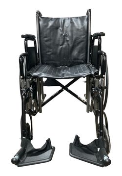 Drive Silver Sport II Folding Wheelchair With Footrests