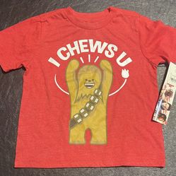 Star Wars 4T I Chews U Shirt New