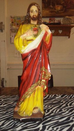 Ceramic jesus statue for that low