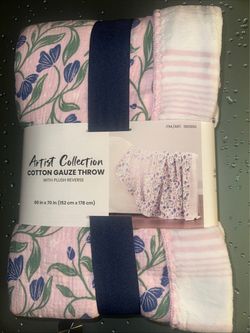 Brand New in Original Wrap Reversible Plush Throw