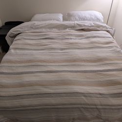 Queen Mattress And Metal Bed Frame 