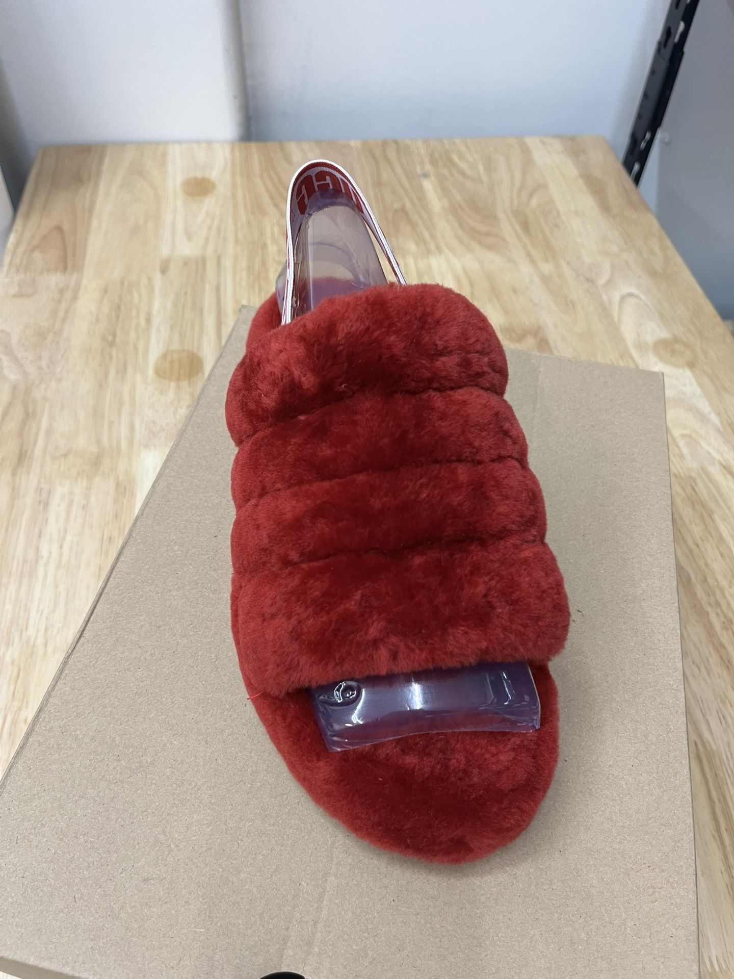 Women Red UGG Slides