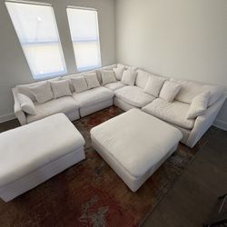 White Sectional  Couch