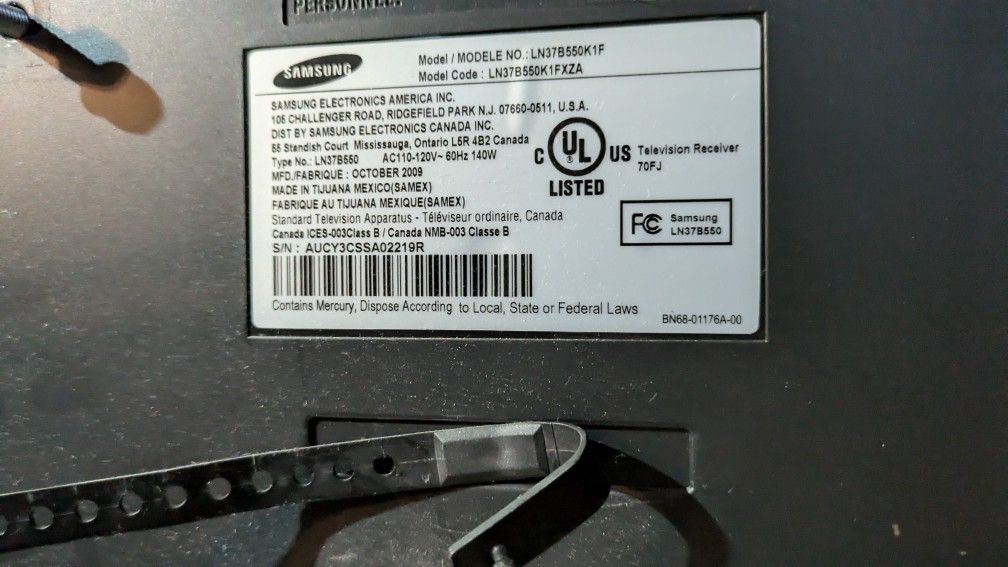37" Samsung TV 