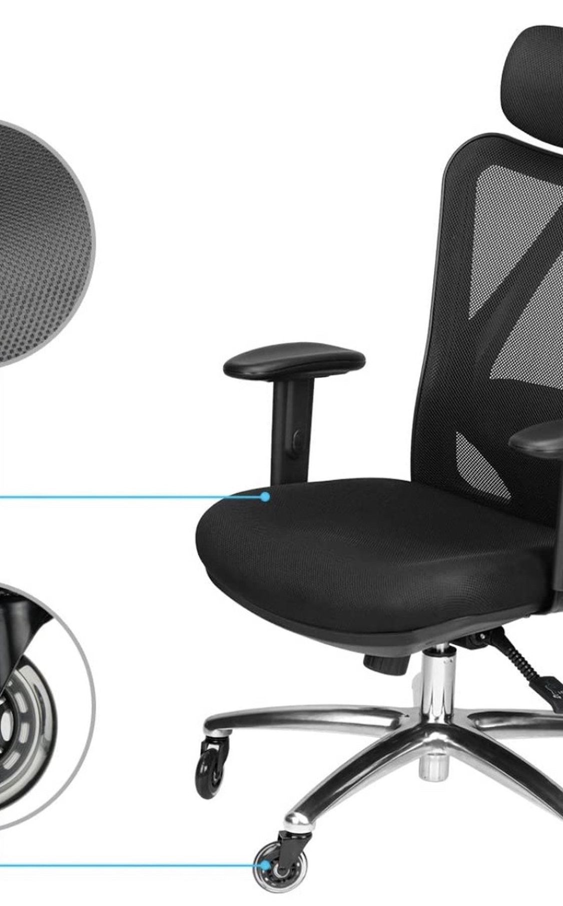 Office Chair - Ergonomic Adjustable And Very Comfortable