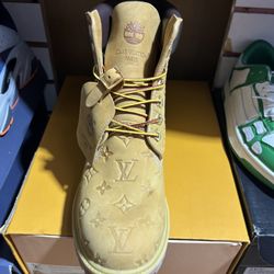 Lv Black And Brown Timberland Boots