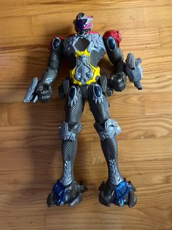 Curio, a villain character from the Power Rangers Dino Super Charge line released by Bandai in 2016.