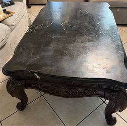Marble table