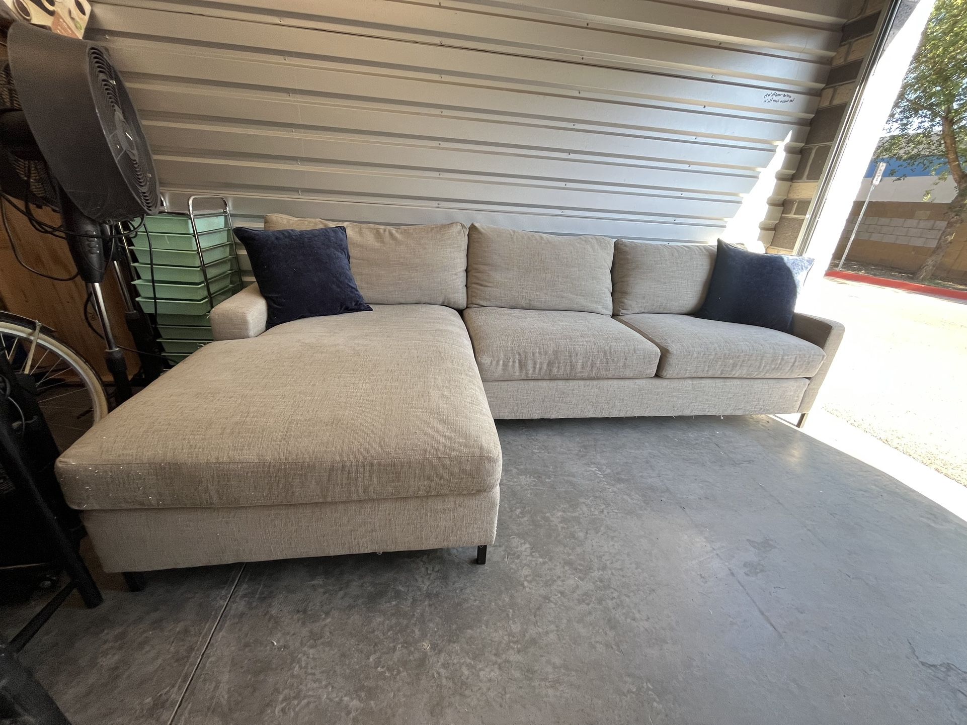 Sofa With Chaise / Sectional (delivery Available) 