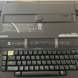 Brother Electric Typewriter Compactronics Model 300M With Case