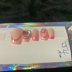 Pink Hawaiian Press-on Nails