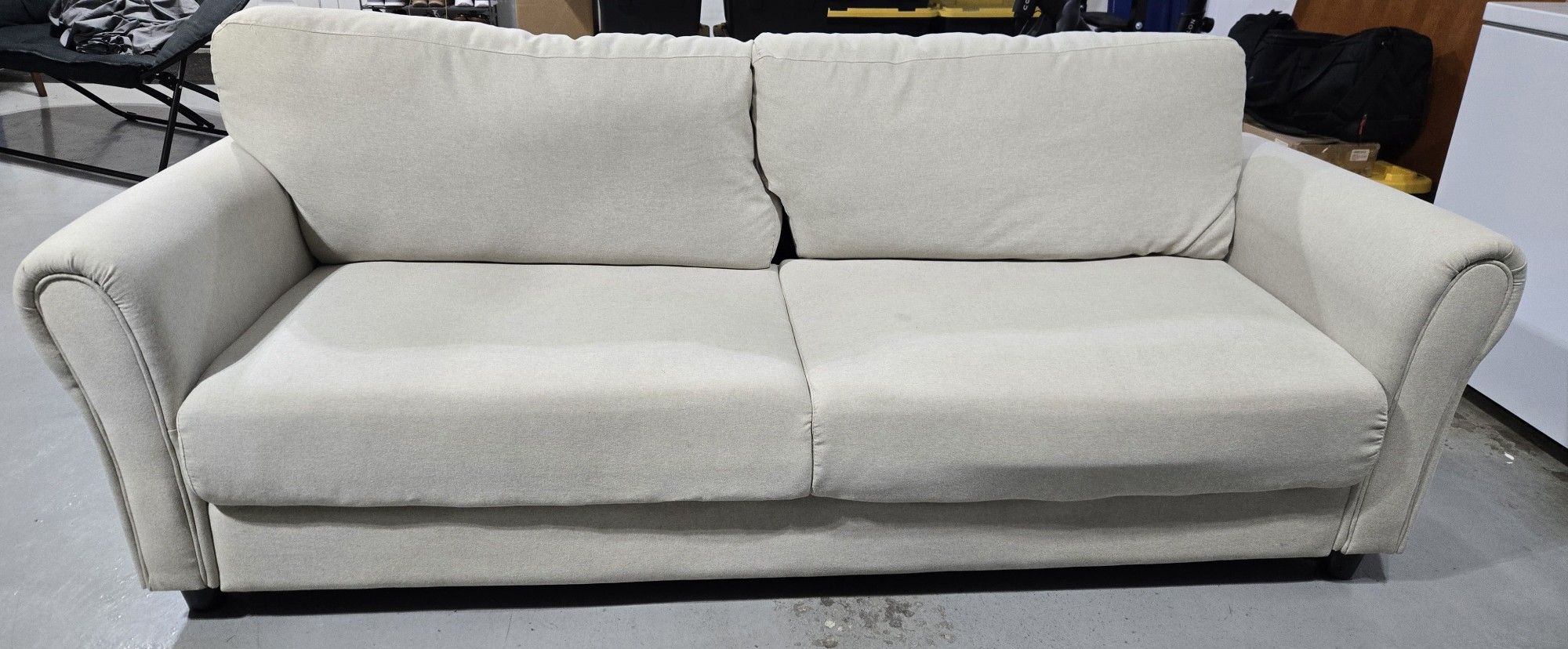 White Fabric Sofa 