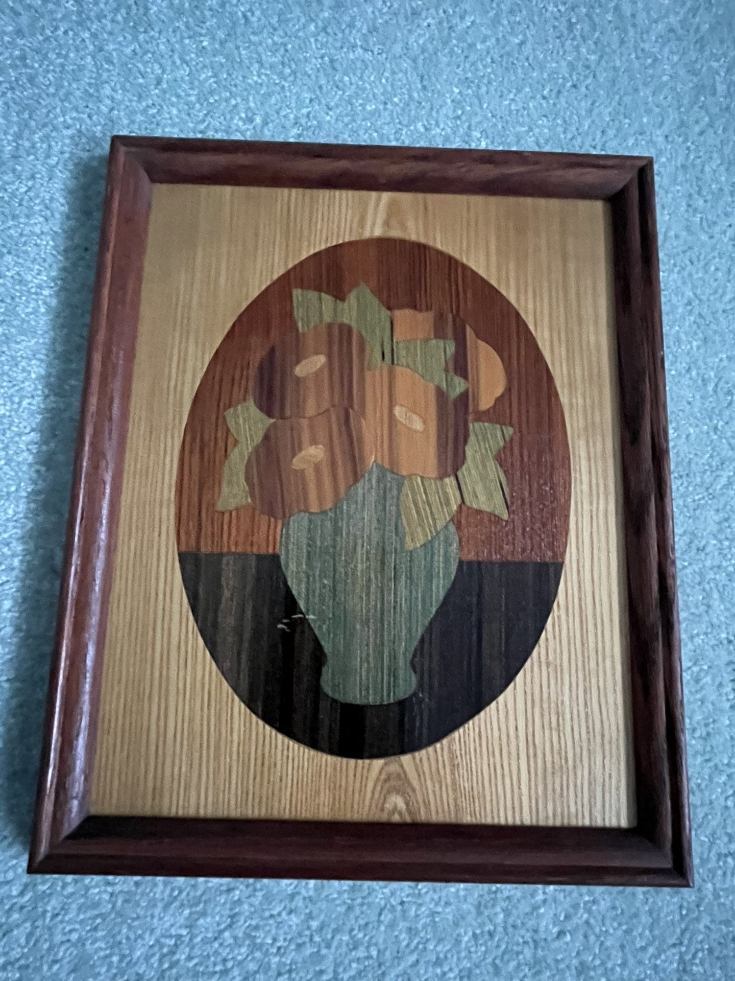 Figi Graphics framed flowers in a vase wall decor