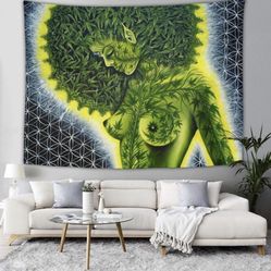 Marijuana Woman Tapestry