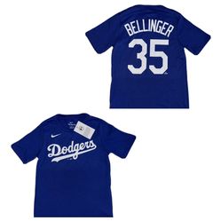 Nike Los Angeles Dodgers Cody Bellinger Jersey T Shirt Boys Large 14/16 Youth New
