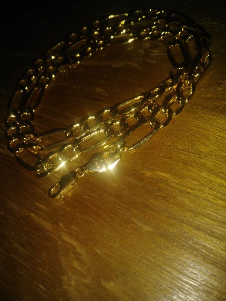 10k gold Figaro chain