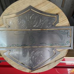 Custom Engraved Harley Davidson Plaque 