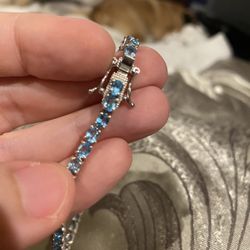 Betroka Blue Apatite Tennis Bracelet - 7.25” - new!