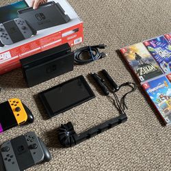 Nintendo Switch with Games (Like New)