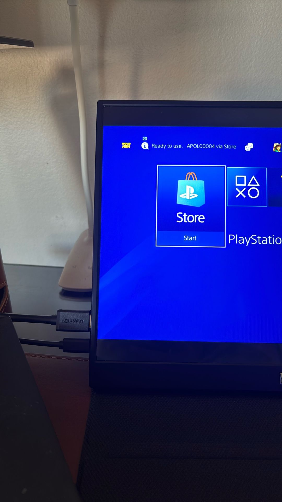 PS4 GoldHen With Cables And Controller