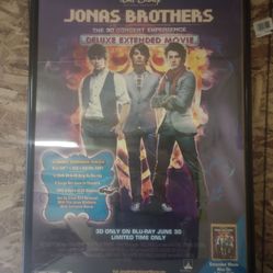 Jonas Brothers framed movie poster.