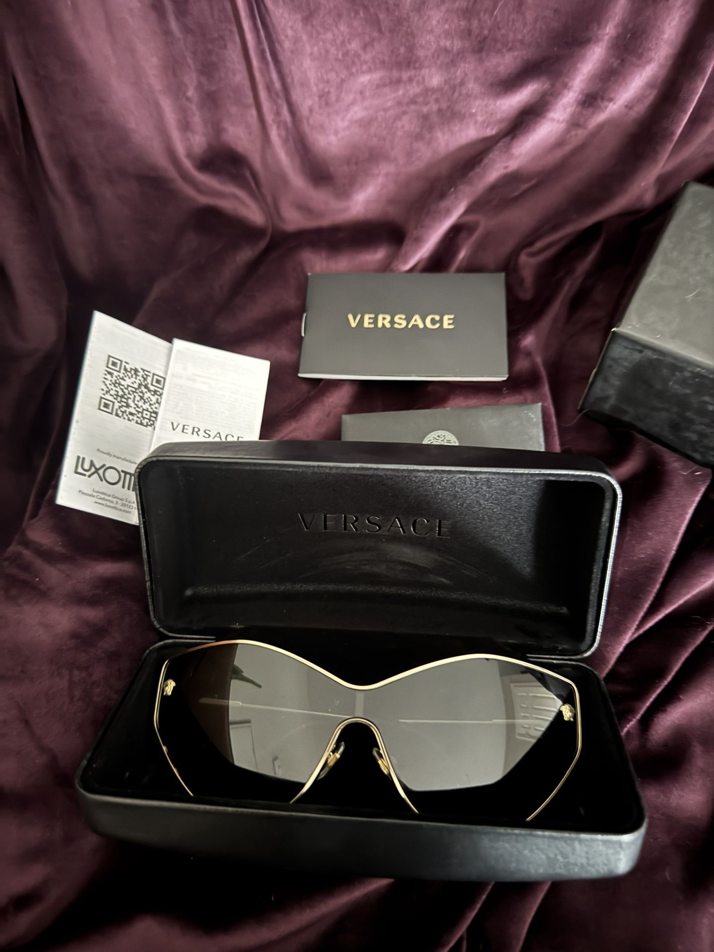 Versace Sunglasses with Box and papers