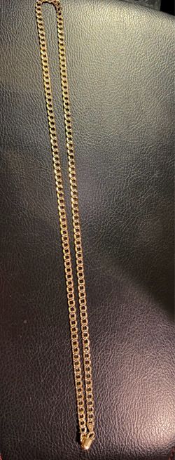 14k curb link chain