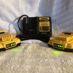 Dewalt Batteries Plus Charger 