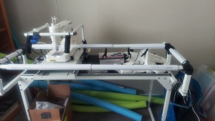 Quilting machine and frame