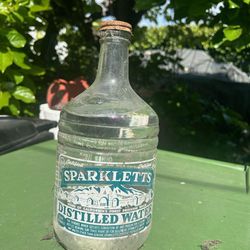 Antique 1950s Glass Sparklets Water Bottle