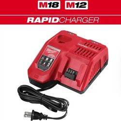 Milwaukee M12 and M18 12-Volt/18-Volt Lithium-Ion Multi-Voltage Rapid Battery Charger (NEW)